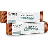 Himalaya Botanique Whitening + Hydroxyapatite Toothpaste, Mint Flavor - Nano Hydroxyapatite to Support Remineralization and Restore Enamel to Strengthen Teeth - Vegan, Gluten Free, 4 oz (Pack of 2)