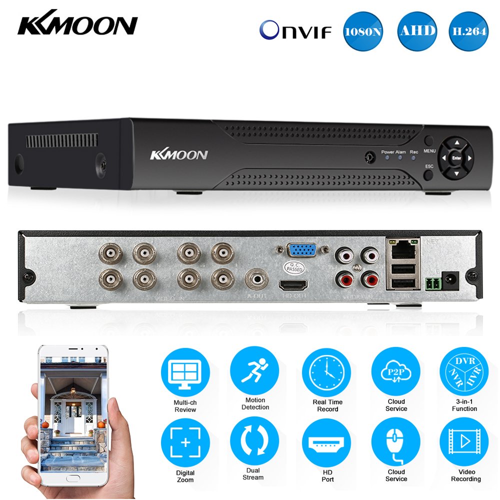 Amazon.com : KKmoon 8 Channel 720P CCTV Network DVR H.264 HDMI Home  Security System Motion Detection : Camera & Photo
