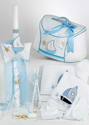 christening set up for baby boy