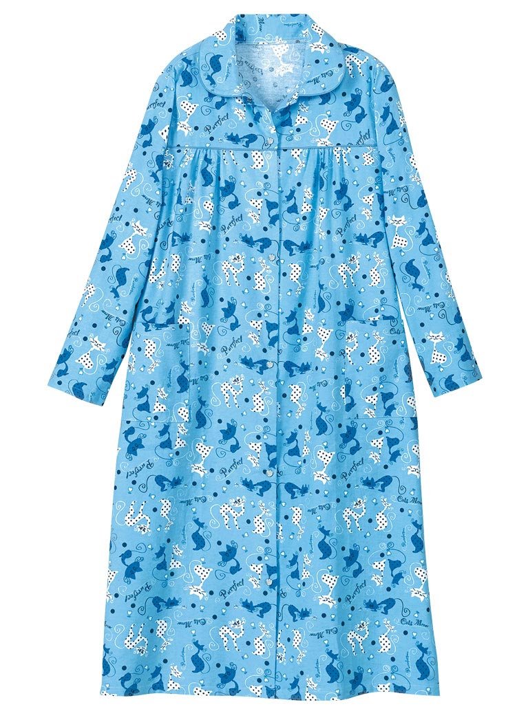 flannel duster with snaps