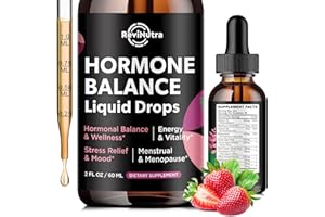 REVINUTRA Hormone Balance for Women Liquid Drops, with Black Cohosh, DIM, Dong Quai, Multivitamin & More, Supports Healthy Cortisol Levels, Restore Hormone Harmony, Gut Health, Mood, Sleep Support, 2 Fl Oz