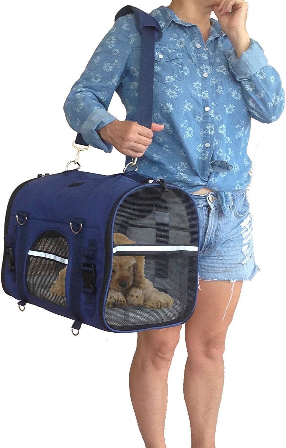 6-in-1 STURDY Airline Approved Pet Carrier Backpack, Front Pack, Shoulder Bag, Dog Carriers, Cat Carriers - Image 4