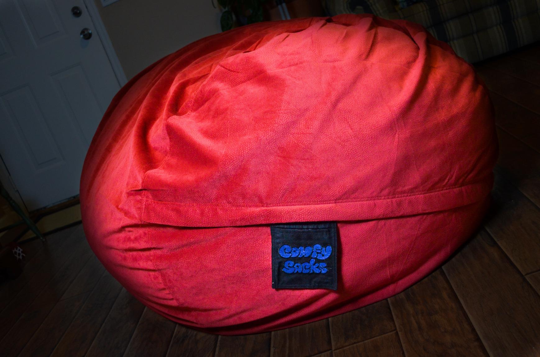 10/mo Finance Comfy Sacks 6 ft Lounger Memory Foam Bean Bag Chair