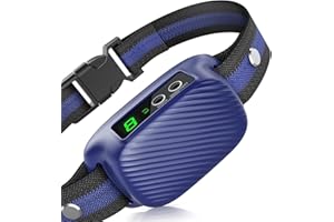 PRTRFLC Dog Bark Collar, Automatic Barking Collar with Beep Vibration Shock,Rechargeable Anti Bark Collar with Adjustable 8 Sensitivity,Smart Bark Training Collars for Large Medium Dogs