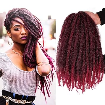 Amazon Com Marley Twist Crochet Braiding Hair Synthetic Afro
