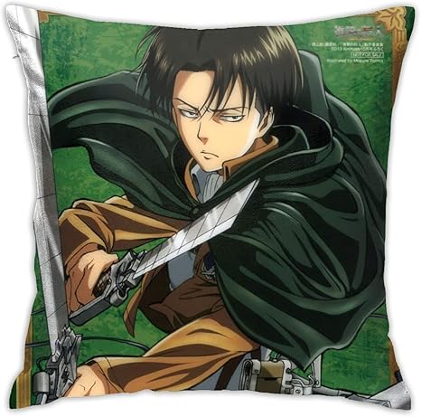 Amazon 進撃の巨人 リヴァイ 兵長 クッションカバー 45cmx45cm 人気アニメ ぬいぐるみ枕 インテリア おしゃれ ソファ背当て 座布団カバー 両面プリント 携帯枕 洗える 小道具 抱き枕カバー 隠す式ファスナー ギフト 枕カバー ピローケース オンライン通販