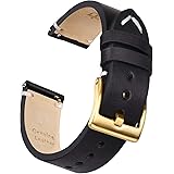 Ritche Quick Release Leather Watch Band 18mm 20mm 22mm Genuine Watch Strap for Men and Women