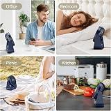 VOXON USB Desk Fan 5 Speeds 90° Tilt Quiet 50dB 1.5m Cable Small 5.5" view 7