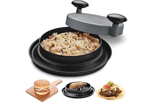 PEEOED Chicken Shredder ShredMachine Meat Shredder Tool with Handles and Non-Skid Base for Ground Beef Pulled Pork and Chicken 25CM/9.8inch Safer Than Bear Claws for Shredding Meat (Large, Black)