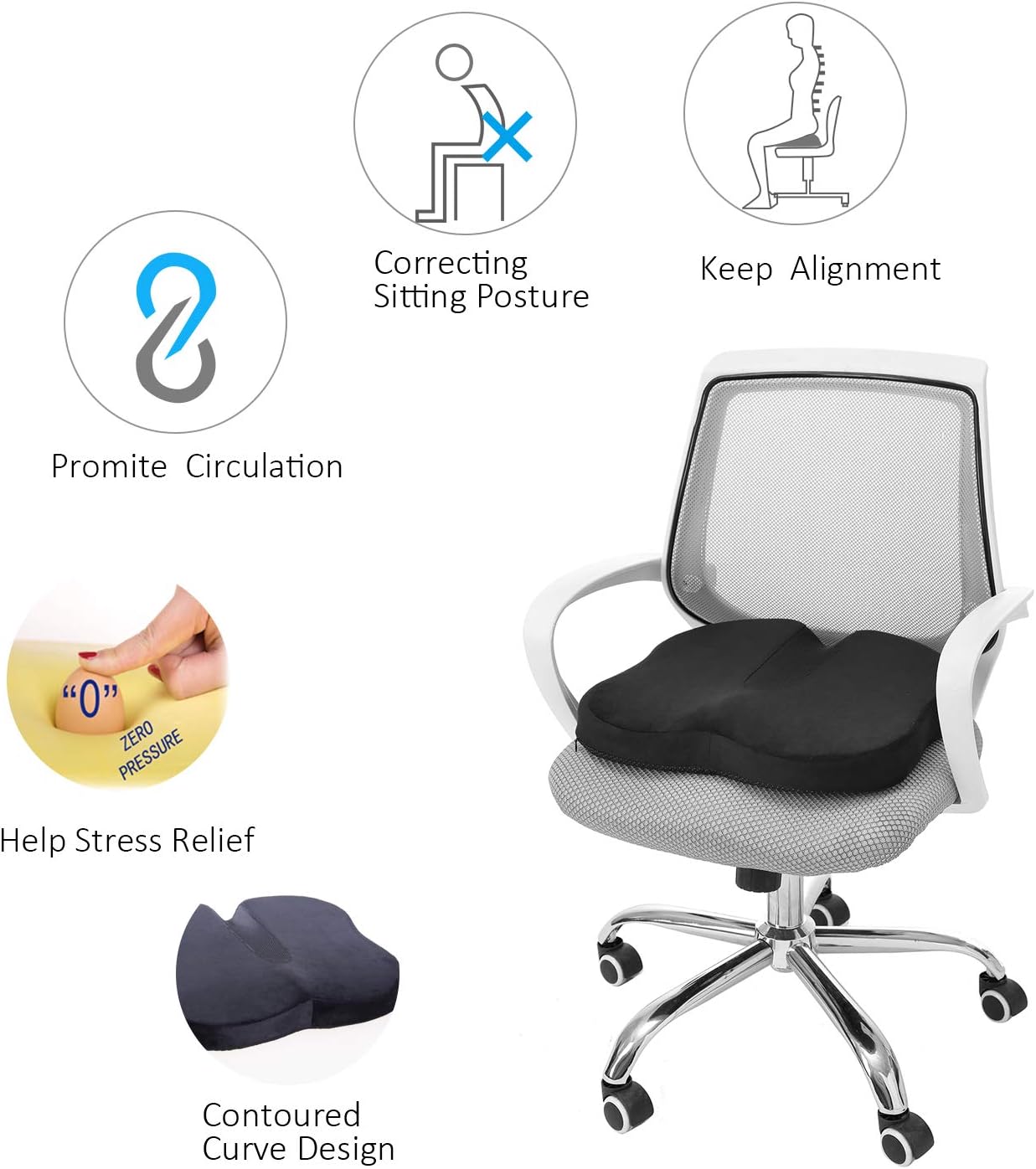 Travel Ease Ergonomic Seat Cushion - Image 3