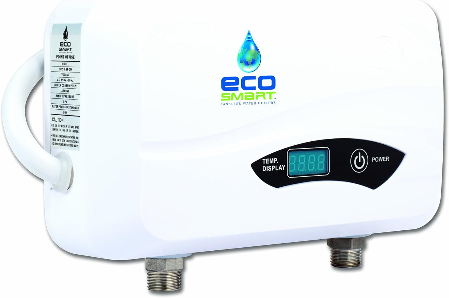 Ecosmart POU 3.5 Point of Use Electric Tankless Water Heater, 3.5KW@120-Volt - - 
