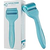 Vitalysse Scalp Derma Roller – 0.25mm Microneedling Tool for Hair & Scalp – 1200 Titanium Needles, Replaceable Head, CE Certified – Hair Care for Men & Women – Proudly Canadian