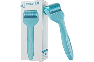 Vitalysse Scalp Derma Roller – 0.25mm Microneedling Tool for Hair & Scalp – 1200 Titanium Needles, Replaceable Head, CE Certified – Hair Care for Men & Women – Proudly Canadian