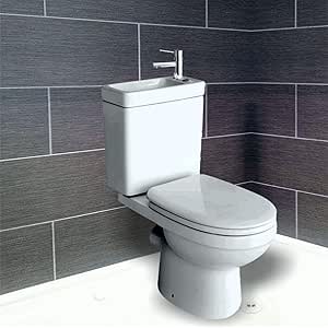 2 in1 combo – Combinación de inodoro y lavabo con lavabo baño WC unidad