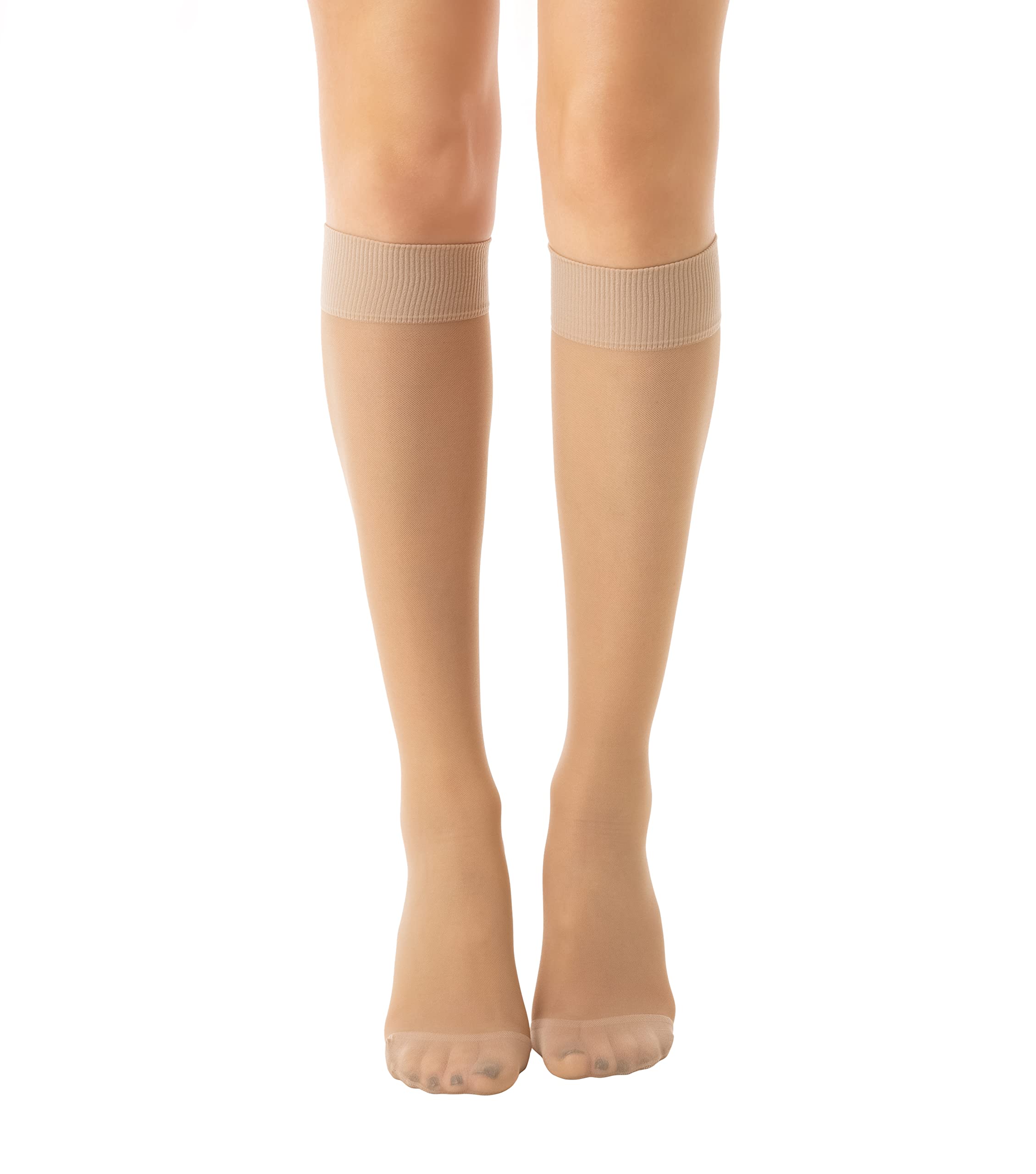 Relaxsan Basic 850 (1 Pair - Skin 1/S) Compression Socks for Women, Knee High Socks 18-22 mmHg — image 1