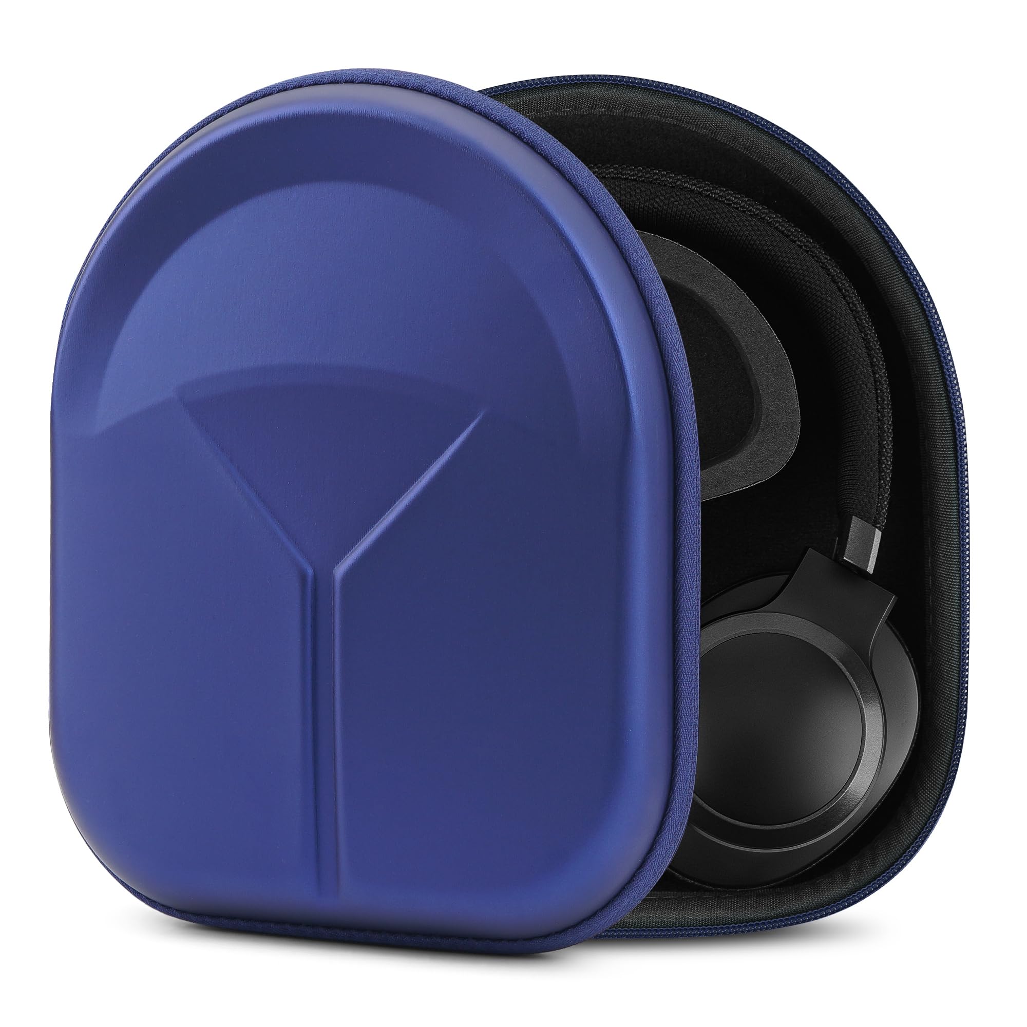 Geekria Shield Headphones Case Compatible with JBL Tune 770NC, Tune 720BT, Live 650BT, Tour ONE M3 and More, Replacement Hard Shell Travel Carrying Bag with Cable Storage (Blue)