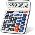 Desktop Calculator Extra Large 5-Inch Clear LCD Display 12-Digit Big Number Button Office Calculator with Auto Sleep Function (OS-5M)