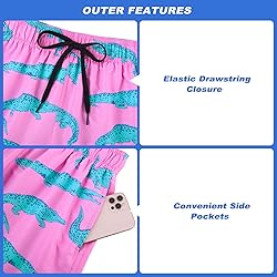 Cozople Bathing Suit for Men Swim Trunks with