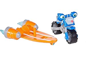 Ricky Zoom Loop Hoopla Toy Motorcycle with Vroomboard Accessory, Multi