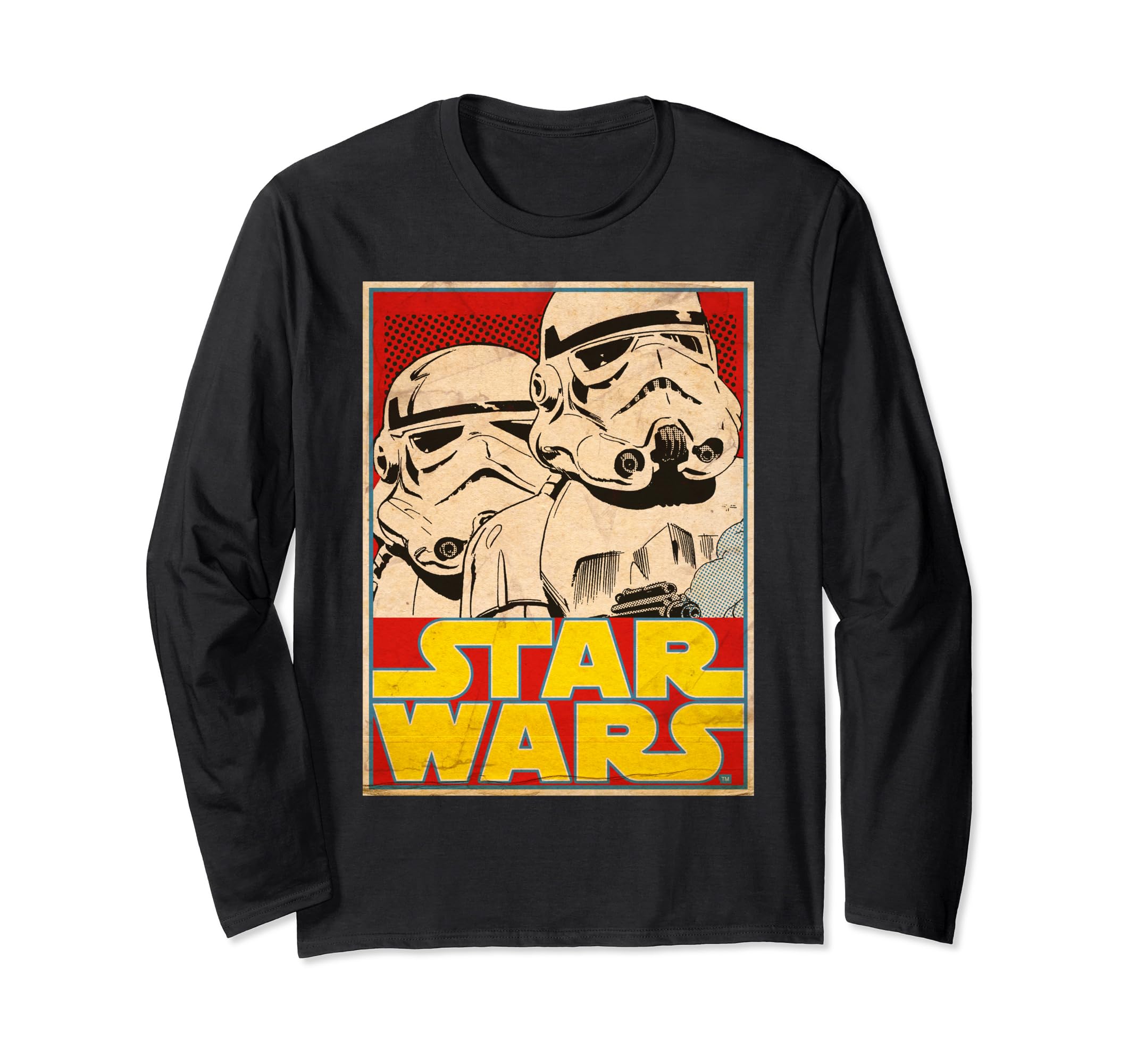 Star Wars Stormtrooper March Vintage Trading Card Long Sleeve T-Shirt