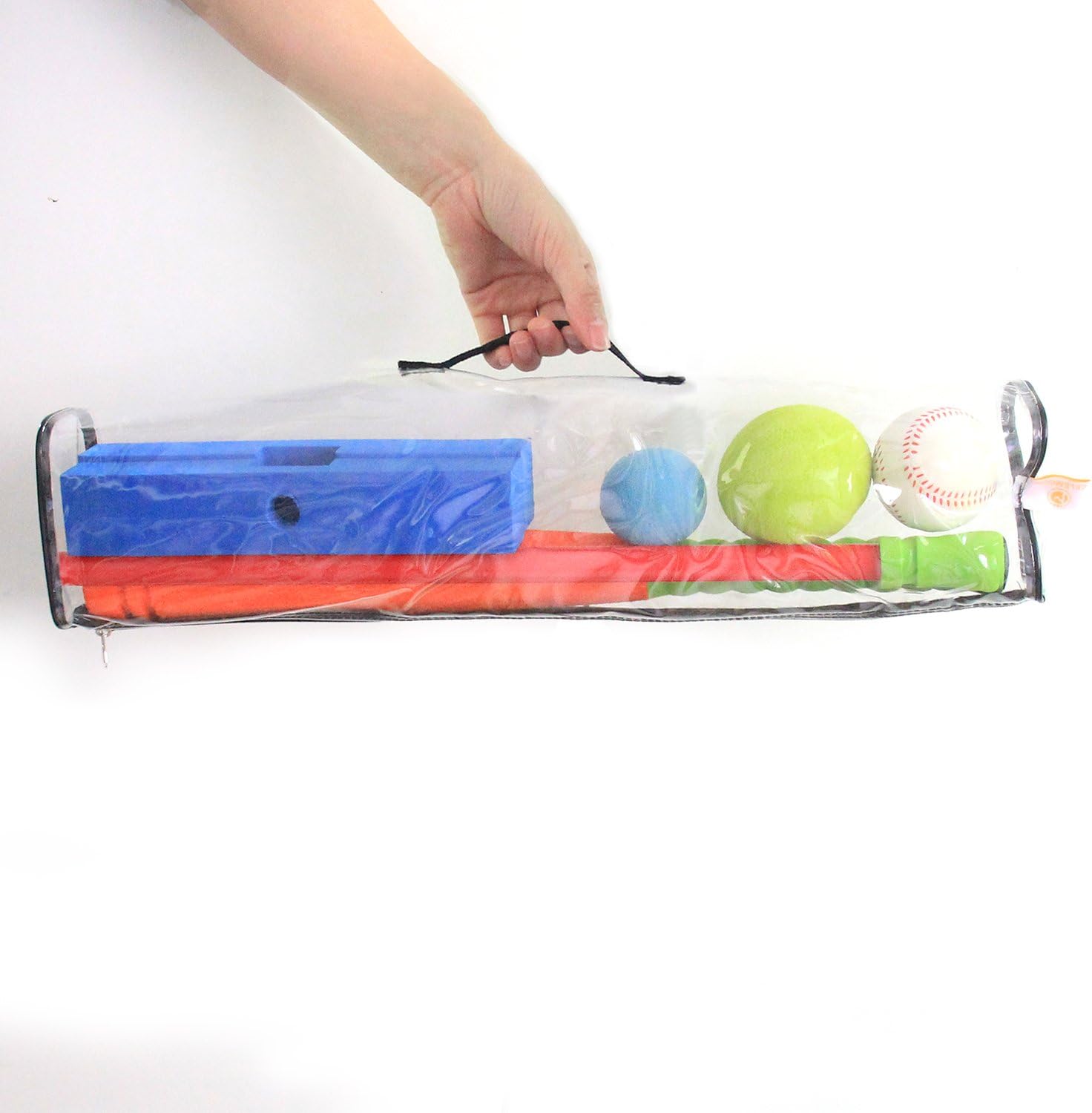 CeleMoon 16.5 Inch Kids Foam Soft T Ball Baseball Toy Set for Toddlers, 8 Different Colored Balls Included + Carrying Bag, Gift for Kids 1 2 3 Years Old, Orange: Sports & Outdoors