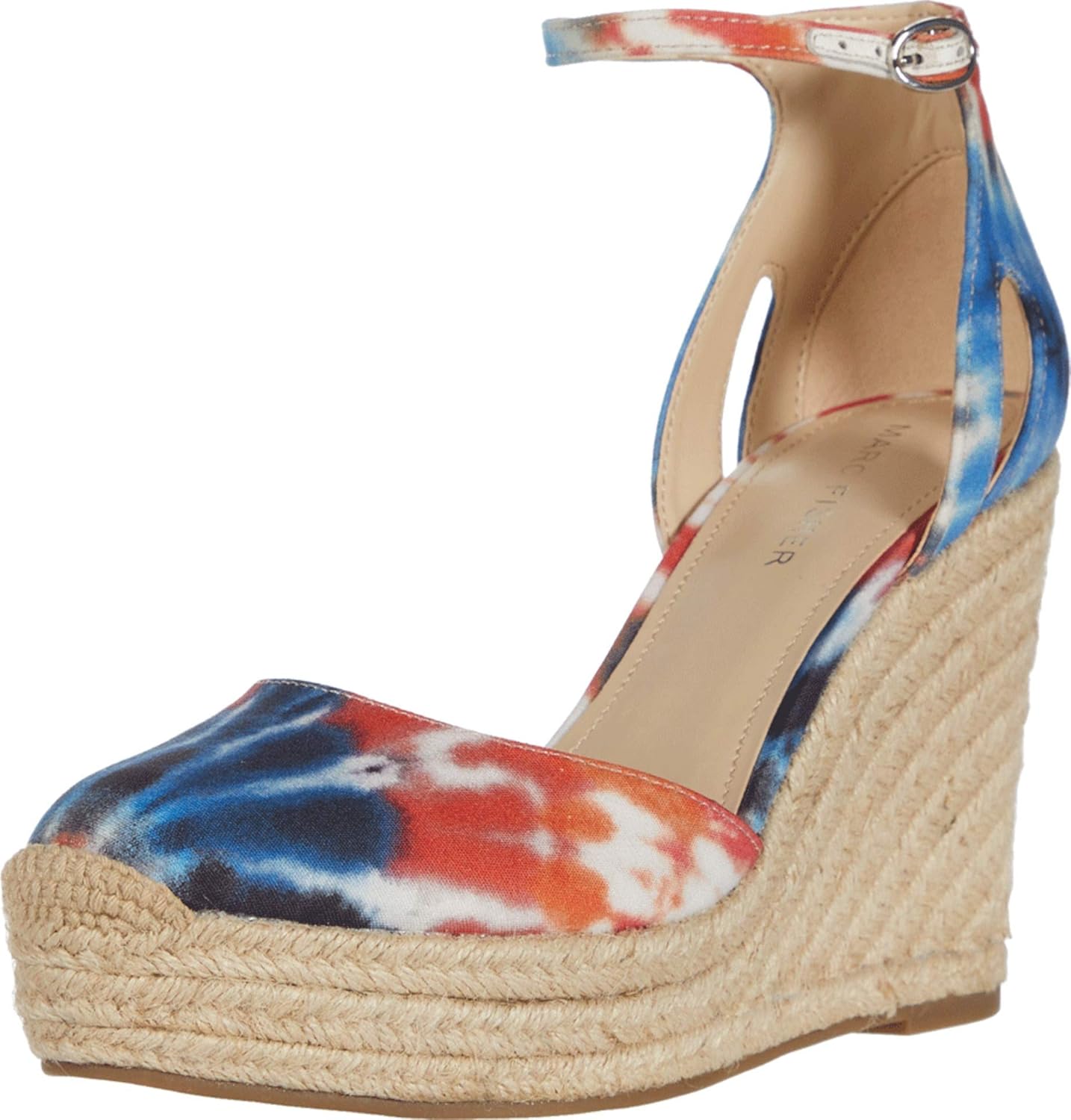 marc fisher kickoff espadrille wedge sandal