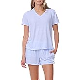 Tommy Hilfiger Women's Sleeve Tee and Boxer Shorts Pajama Set
