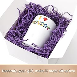 Wowxyz 1 LB Crinkle Cut Paper Shred Purple Crinkle