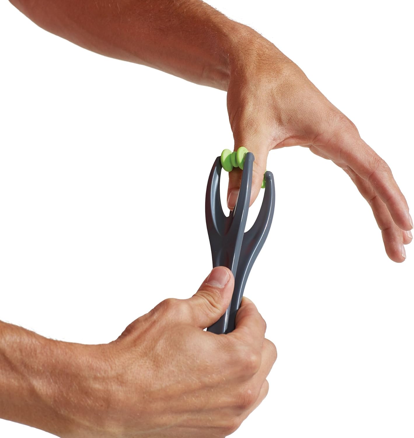 Gaiam Wellbeing Finger Massager Dual-Sided Hand Massage Roller Tool for Circulation, Stress, Arthritis and Hand Pain Relief: Sports & Outdoors