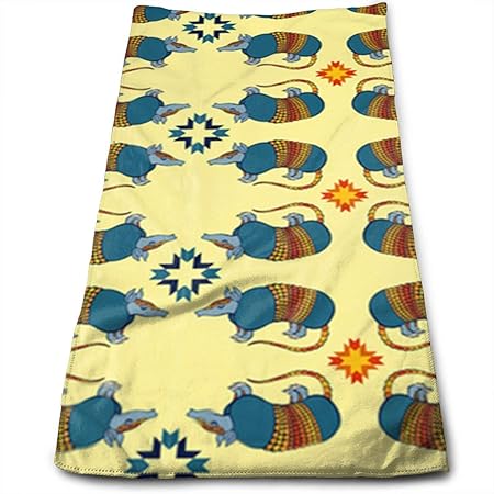 huibe Armadillo Suroeste En Amarillo Toallas-Toallas de Cocina