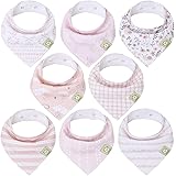 Baby Bandana Drool Bibs - Bandana Bibs for Boys, Girls by KeaBabies - Super Absorbent Bandana Drool Bibs - Teething Bibs - Or