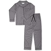 PajamaGram Pajamas for Kids - Kids Long Sleeve Button Down Pajamas with Pants