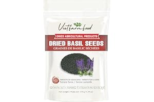 DRIED BASIL SEEDS 5.29 Oz (150g) VIETFARMFOOD: Dried agricultural products with pure natural flavor. Used as ingredients for 