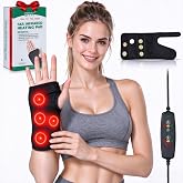 UTK Far Infrared Heated Wrist Brace with Jade for Relieve Carpal Tunnel | 3 Heat Levels, 60-min Timer, Tendonitis and Arthritis Pain Relief, Breathable Fabric, Size L, Right
