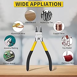 BOOSDEN Wire Cutter,6.5 inch Side Cutters,Spring