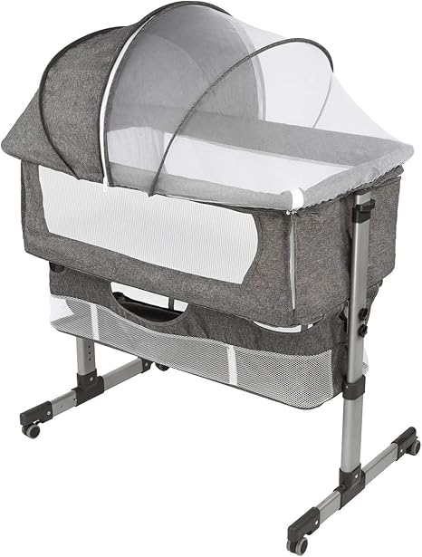3 in 1 bedside crib with mattress