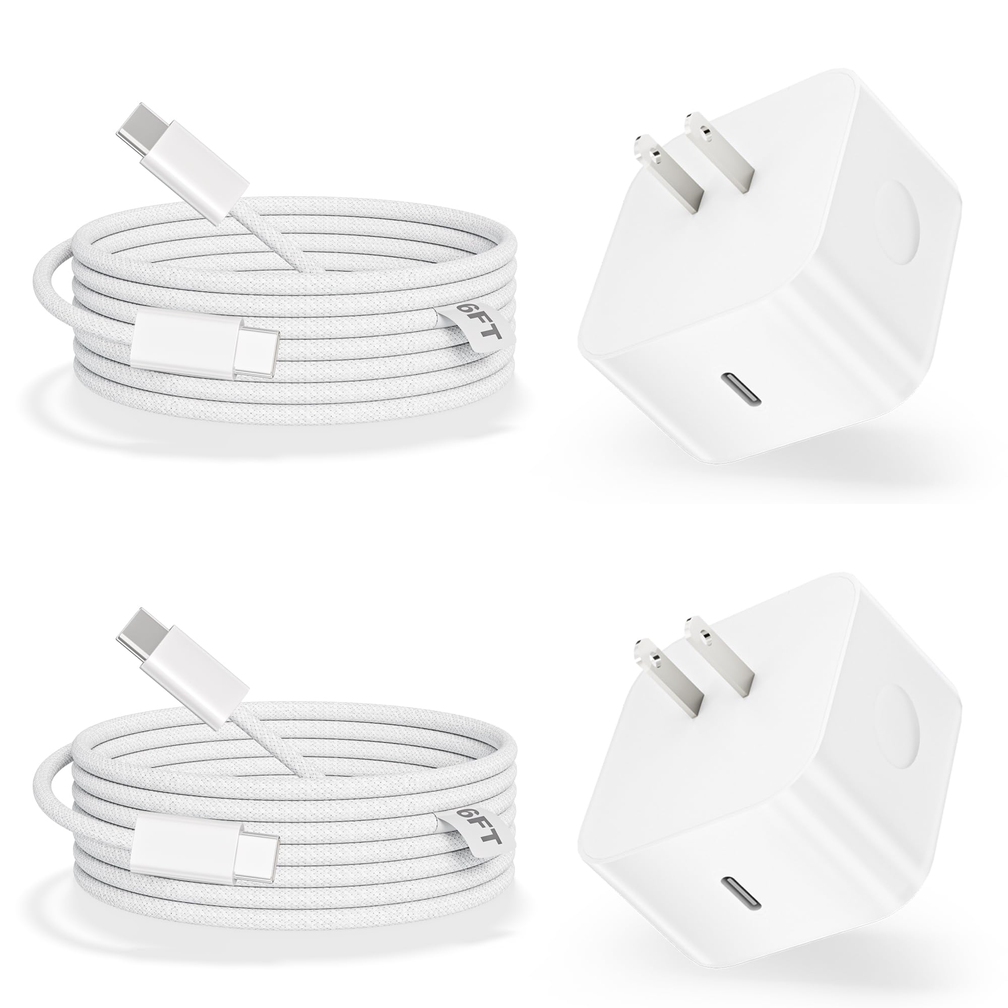 iPhone 17 Charger Fast Charging,Foldable Apple USB C Charger,40-60W USB C Dynamic Power Adapter 6FT 60W C-C Fast Charging Cable for Apple iPhone 17 Pro Max/Air/17/16Pro/16e/15 ProMax Plus,iPad Pro/Air