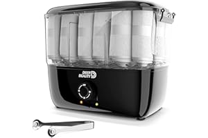 DEER BEAUTY Towel Steamer-Hot Towel Warmer 600 W Tabletop Moist Towel Heater, Holds up to 18 Towels,30 Minute Auto Shut Timer,Professional Salon Equipment Towel Warmer for Facials,Spa,Barbers,Massage (Black)