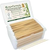Eyxformula Pointed Gun Cleaning Swabs, 500 Pcs 6 Inch Long Cotton Swabs | FSC Certified Bamboo Sticks &amp; Lint free Precision Tips for Firearm Cleaning &amp; Maintenance, Electronics, Detailing, Makeup