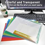 GoodtoU Plastic Wallets A4 Folders with Popper 6 Pack view 7