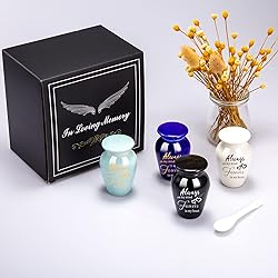 4pcs Small Urns for Human Ashes Always On My Mind