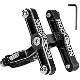 ROCKBROS Bike Bottle Cage Adapter Seatpost Handlebar Water Bottle Holder | Bicycle Handlebar, Water Bottle Mount Holder, Adjustable Aluminum Bottle Cage, MTB Road Bike Beach Cruiser, Black