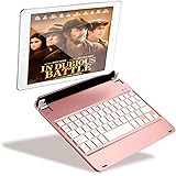 iPad Pro 9.7 Tastatur, iEGrow F17 Kabellos Bluetooth Tastatur mit St&auml;nder f&uuml;r iPad Air / Air 2 Rose Gold