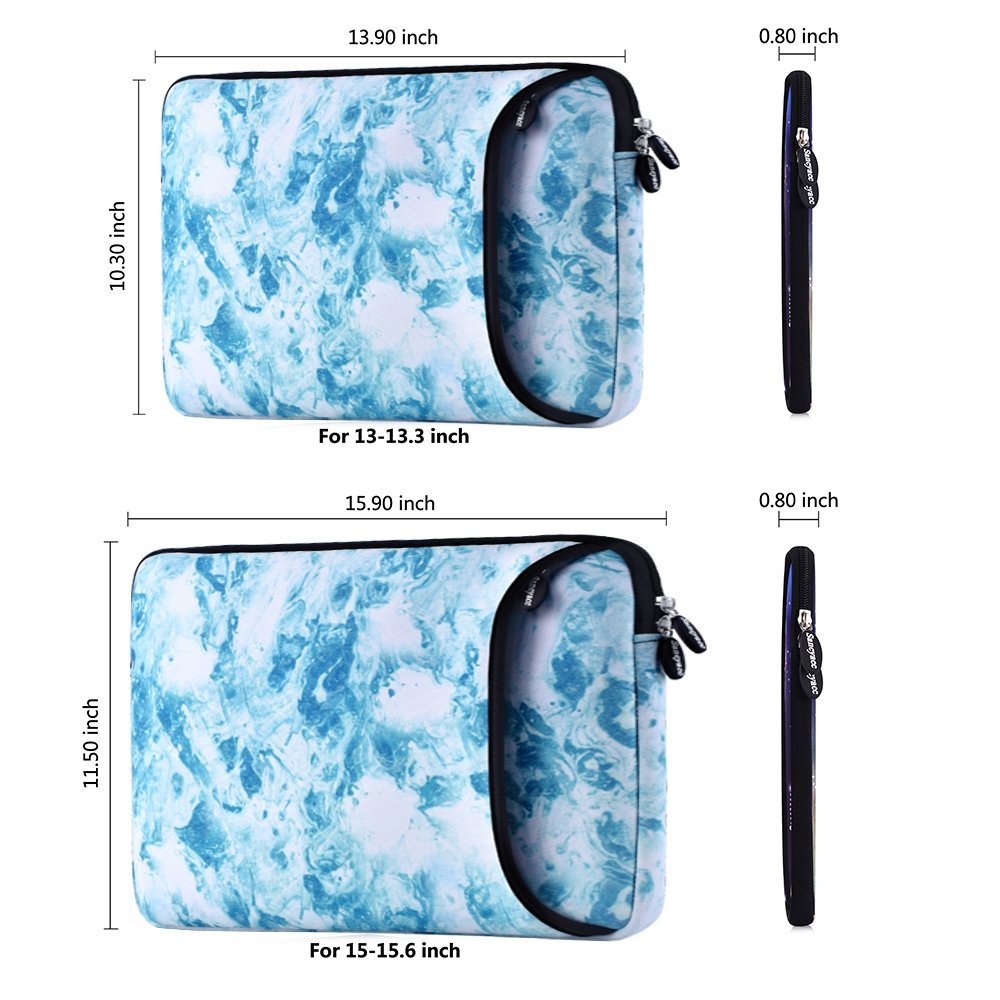 Sancyacc 15 Inch Laptop Sleeve, Water-resistant 360°Shockproof Protective Laptop Case with Pocket for 15-15.6 Inch for Macbook Pro/Samsung/Sony Notebook Display Case Bag 15\