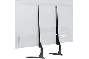 VIVO Universal Tabletop TV Stand for 22 to 65 inch LCD Flat Screens | VESA Mount with Hardware Included