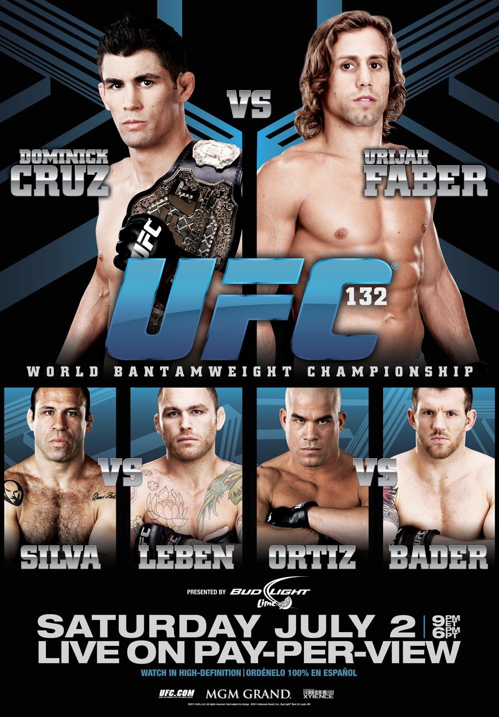 Amazon Com Ufc 132 Cruz Vs Faber Ii Dominick Cruz Urijah Faber Chris Leben Ryan Bader Tito Ortiz Not Provided Movies Tv