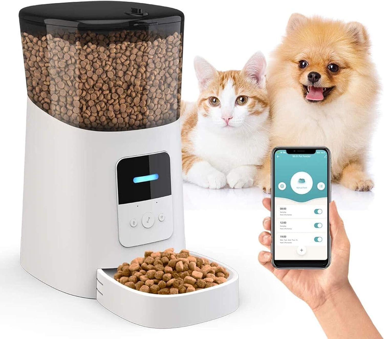 Amazon 自動給餌器 猫 中小型犬用 Wovoka wifi