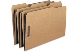 Smead Fastener Folder, Legal, Two 2-Inch K Style #1 and #3 Fasteners, 1/3 Cut Tab, Kraft, 50 Per Box (19837)