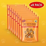 PET MUNCHIES Chicken Twists Dog Treats 8 x 80g Grain Free Dental Sticks view 3