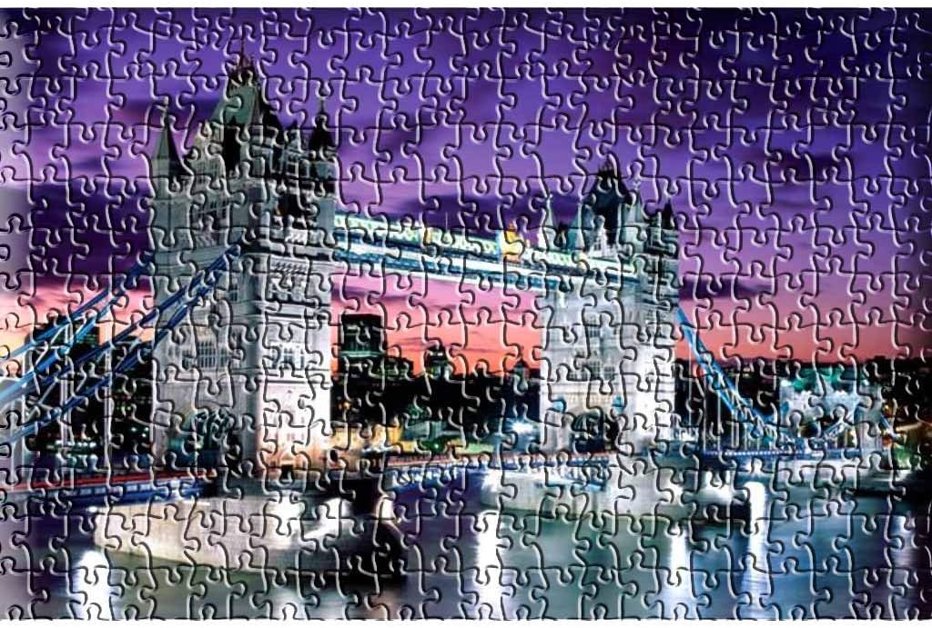 VEZARON 2020 Jigsaw Puzzles for Adults Cheapeat 1000 Piece Wooden Landscape Puzzles Toy Game Explore Creativity and Problem Solving-DIY Home Decor (London Bridge)
